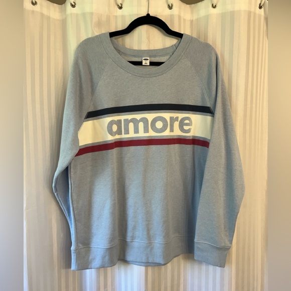 Old Navy Amore Crewneck Sweatshirt- NWOT - Picture 1 of 5